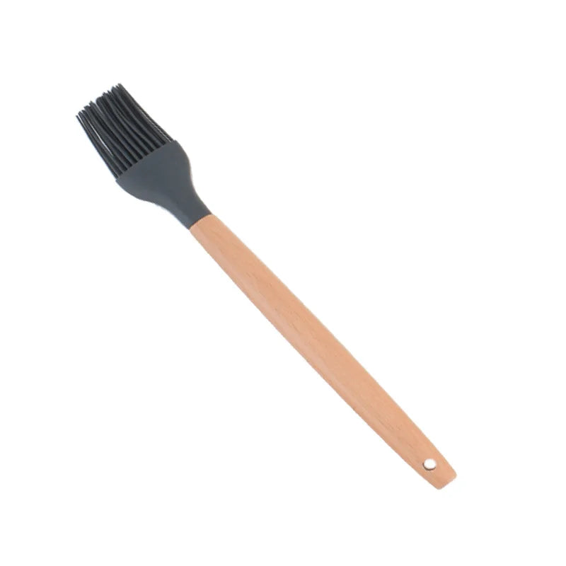 LMETJMA Silicone Cooking Utensils Set - 446°F Heat Resistant Kitchen Utensils Set Turner Tongs Spatula Spoon Brush Whisk JT888