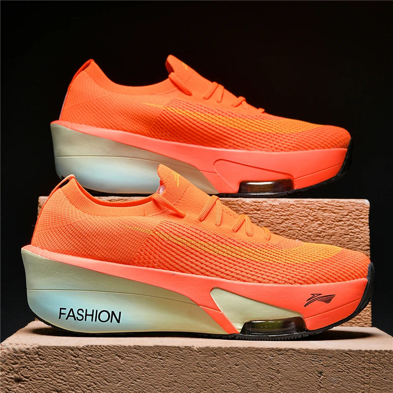 Men's Shoes Air Cushion Runner Trainers Tenis Plate Sports Running Shoes Women Comfortable Athletic Speciality Marathon Sneakers