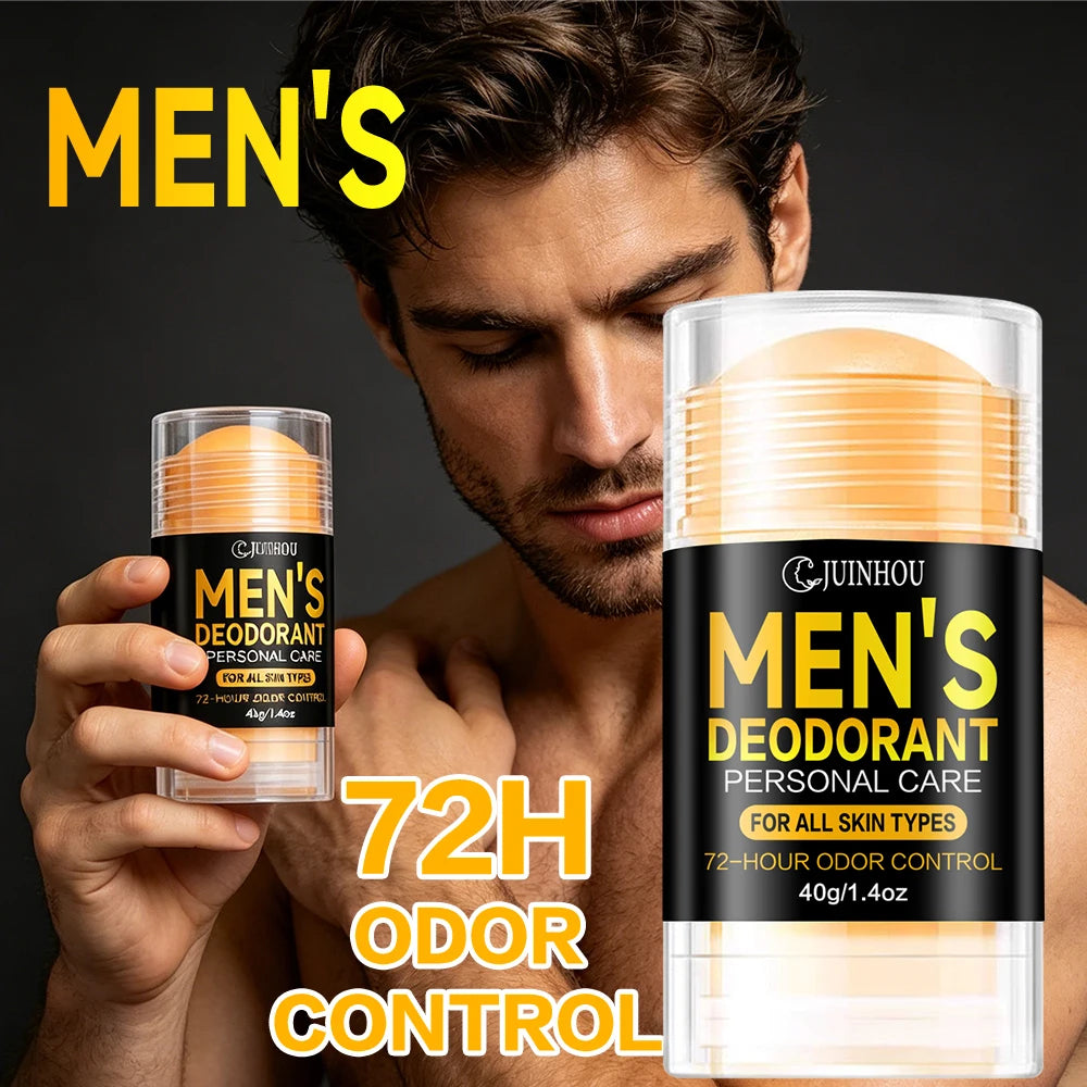 JUINHOU Men's Deodorant Stick/Antiperspirant  Easy to Carry Moisturizes Skin While Releasing a Captivating Fragrance