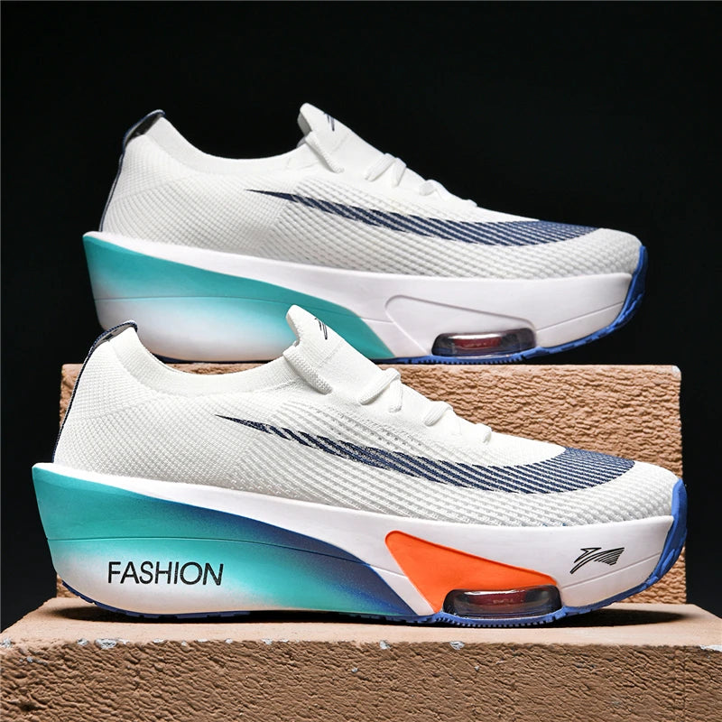 Men's Shoes Air Cushion Runner Trainers Tenis Plate Sports Running Shoes Women Comfortable Athletic Speciality Marathon Sneakers