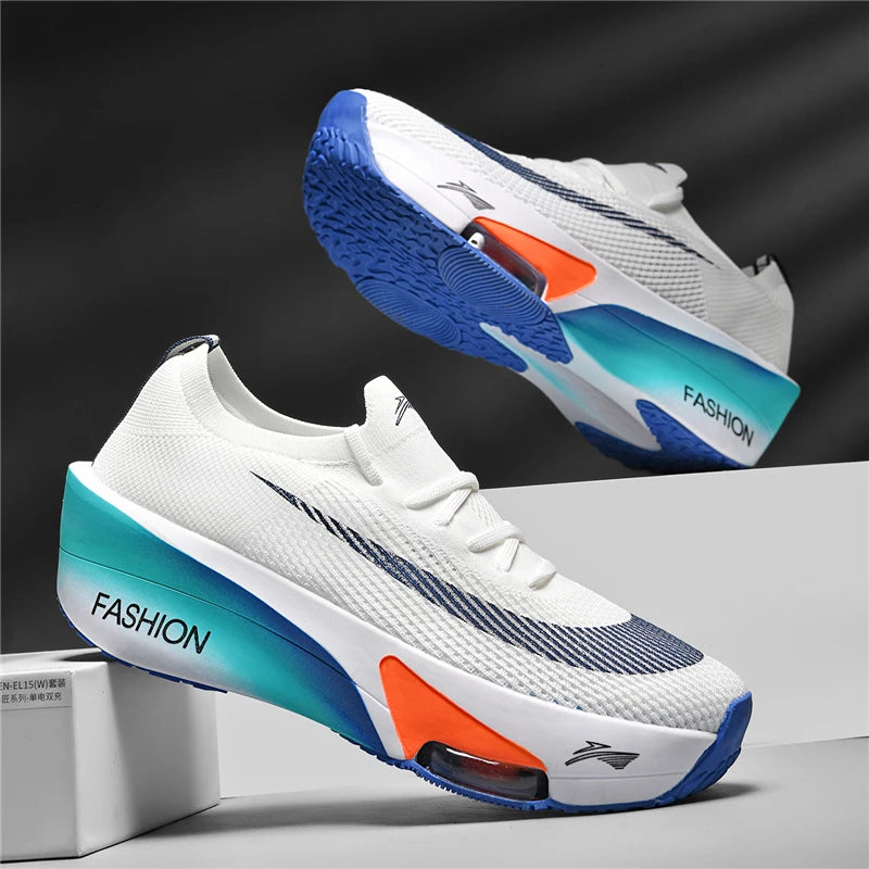 Men's Shoes Air Cushion Runner Trainers Tenis Plate Sports Running Shoes Women Comfortable Athletic Speciality Marathon Sneakers