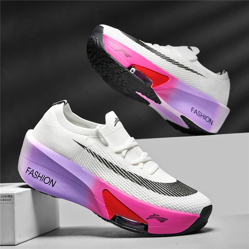 Men's Shoes Air Cushion Runner Trainers Tenis Plate Sports Running Shoes Women Comfortable Athletic Speciality Marathon Sneakers