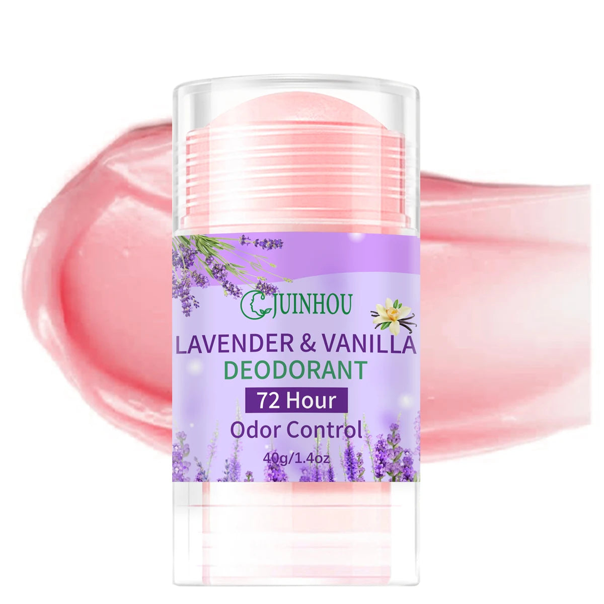 JUINHOU Lavender and vanilla Deodorant Stick/Antiperspirant Light Lavender and Vanilla Moisturizing and Hydrating Easy to Carry